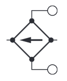 Non-polarity/non-contact output